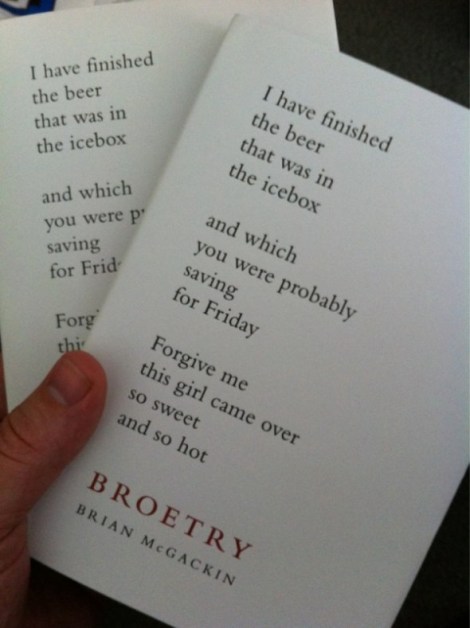 Broetry by Brian McGackin