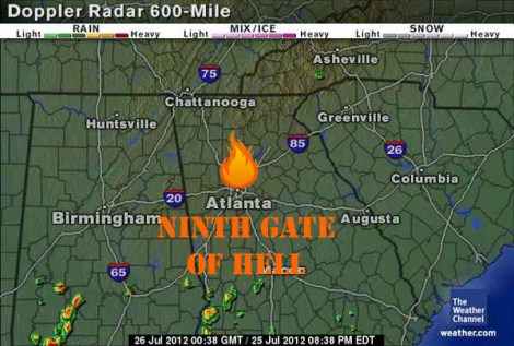 Atlanta heat wave, Hotlanta, atlanta weather map