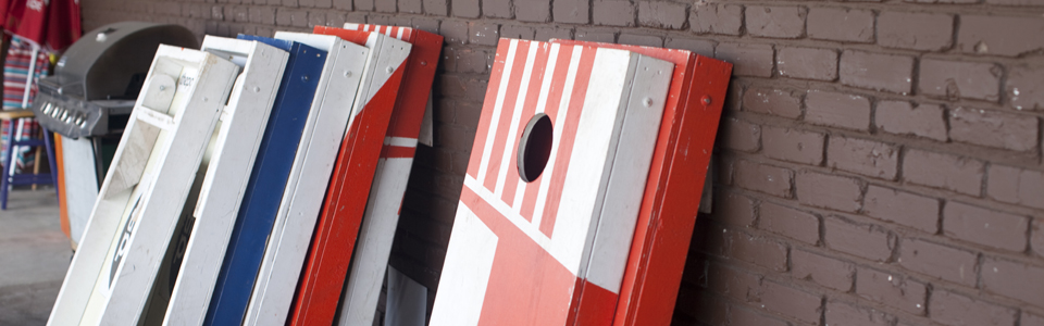 Bearden Beer Market Knoxville, cornhole boards