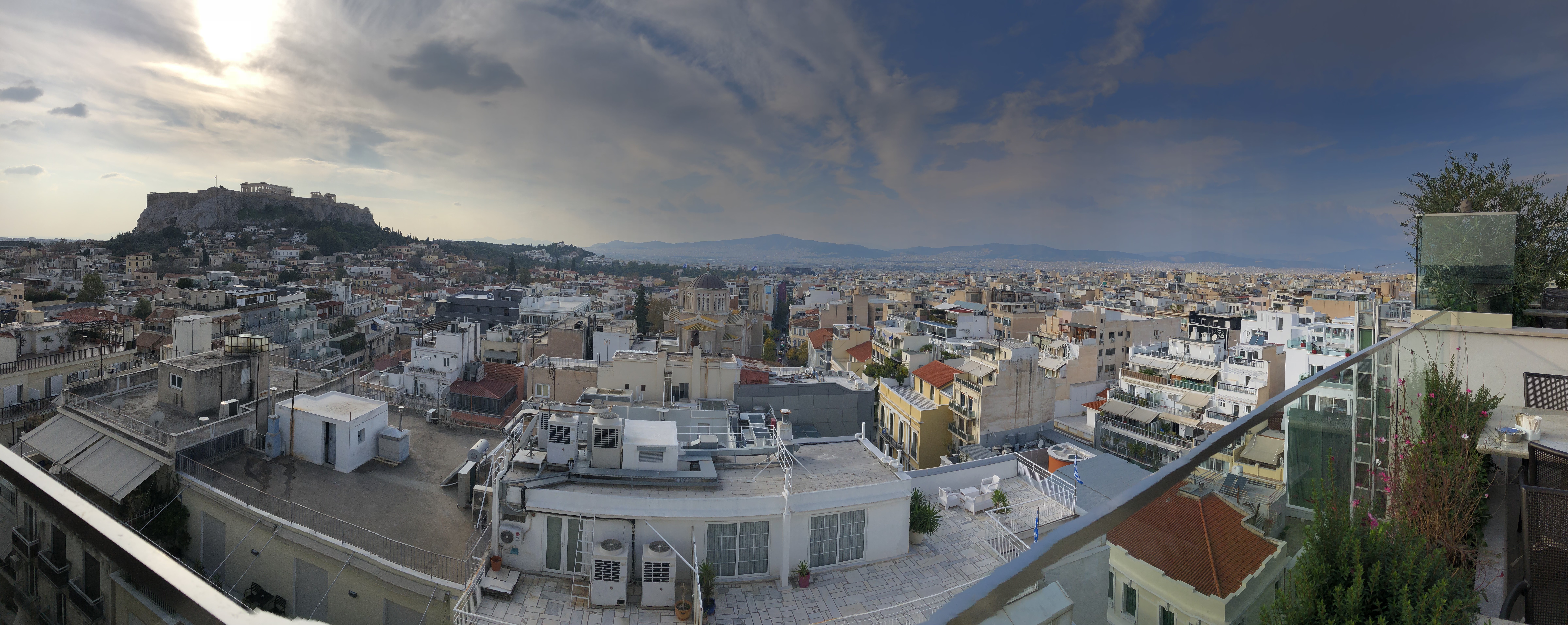 athens, greece, plaka, athens plaka, panoramic photo athens, parthenon, panorama with acropolis